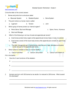 Thegomom Worksheets Answers  Form