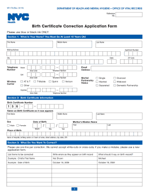 Birth Certificate Correction Application Form Kerala
