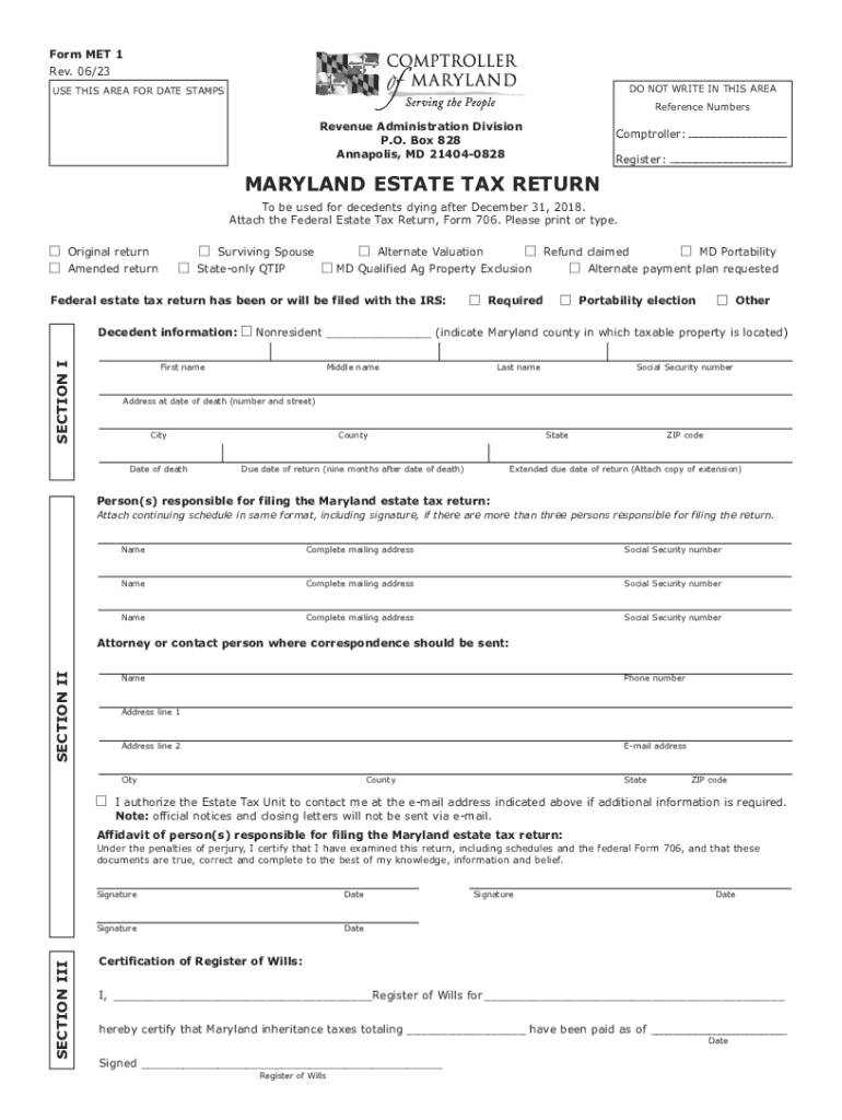  Form MET 1 Rev 0821 DO NOT WRITE in THIS AREAUSE 2021