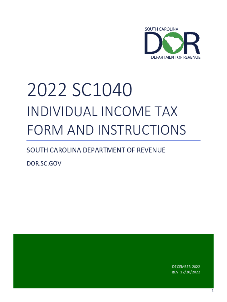  South Carolina Department of Revenue 2022