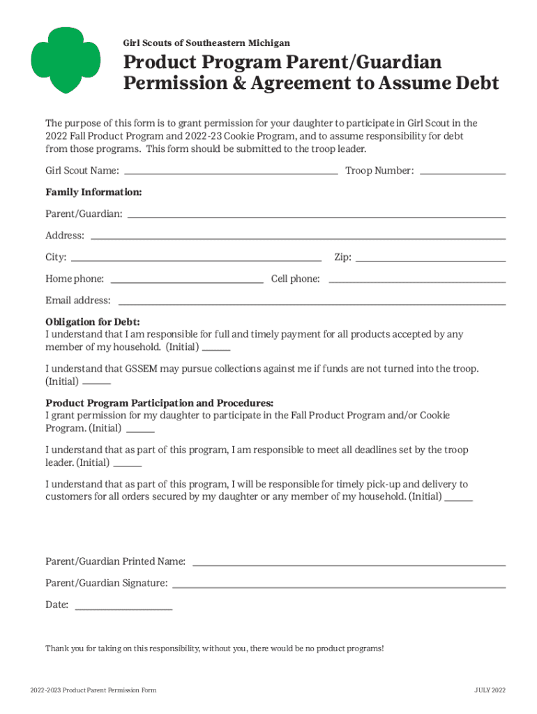  Forms &amp;amp; DocumentsGirl Scouts of Southeastern Michigan 2022-2024