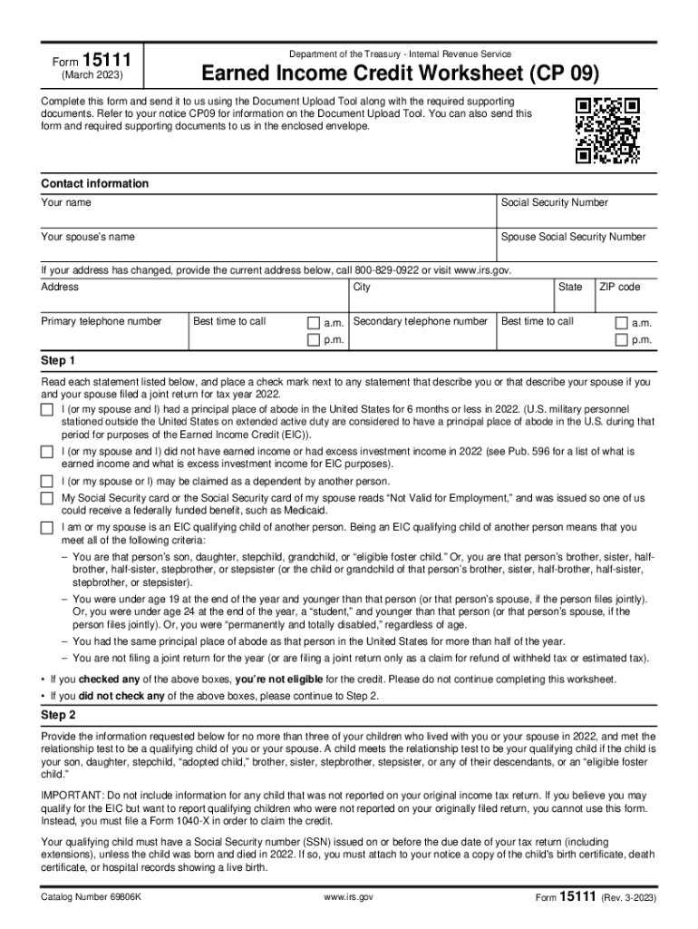  Form 15111 Rev 3 2023