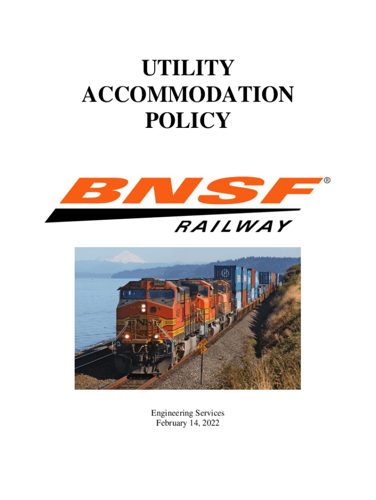  Bnsf Utility Accommodation Policy 2023