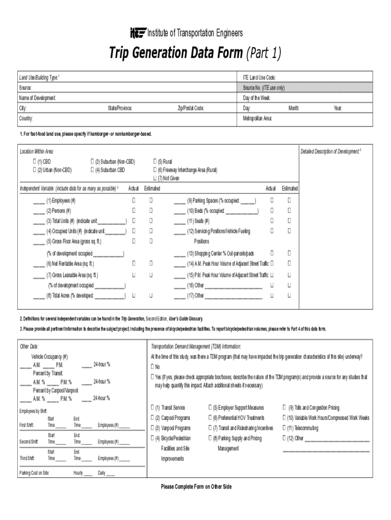  Ite Trip Generation Manual PDF Download 2023-2024