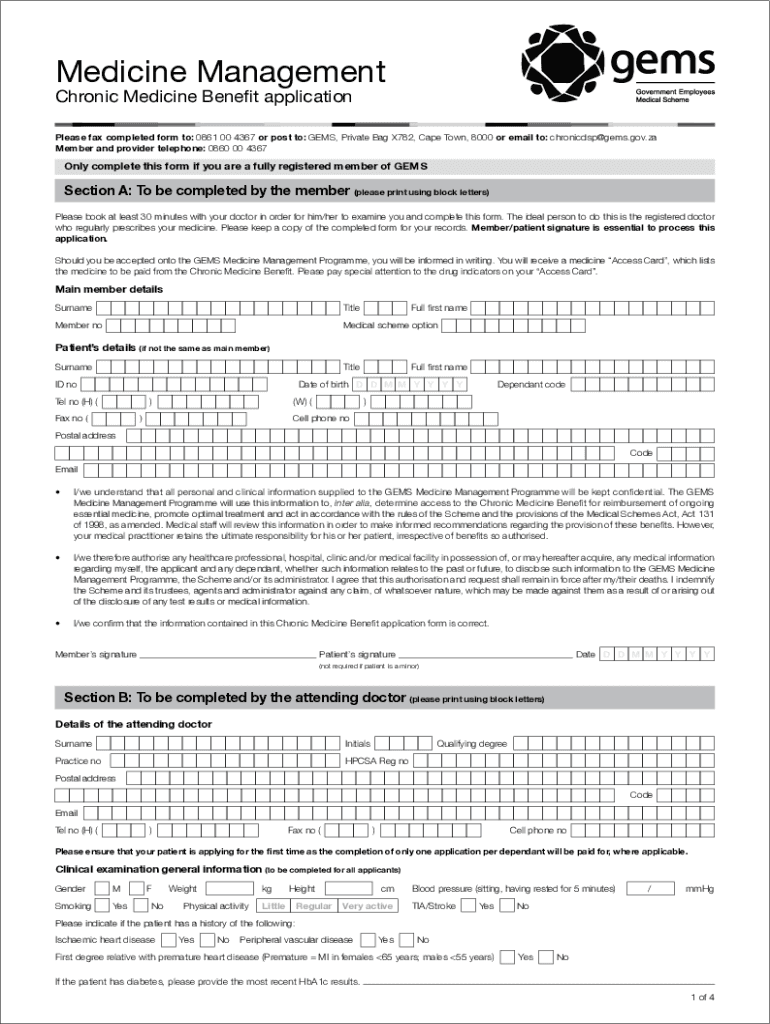 Medicine Management  Form