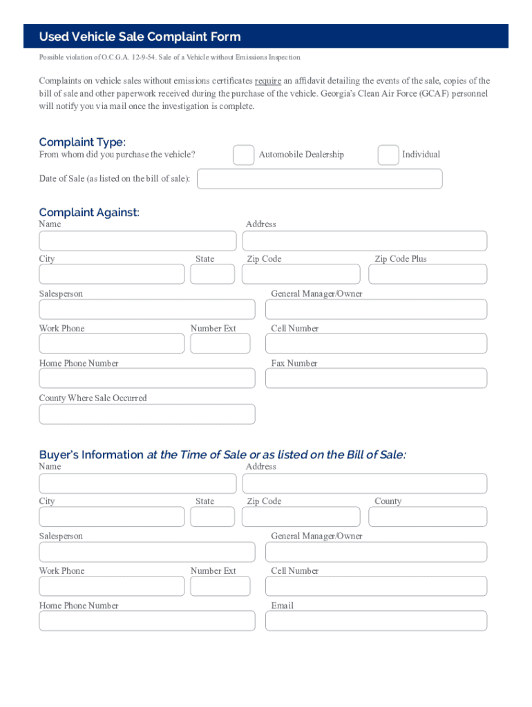 Your Resource for Georgia&#039;s Vehicle Emissions Insp  Form