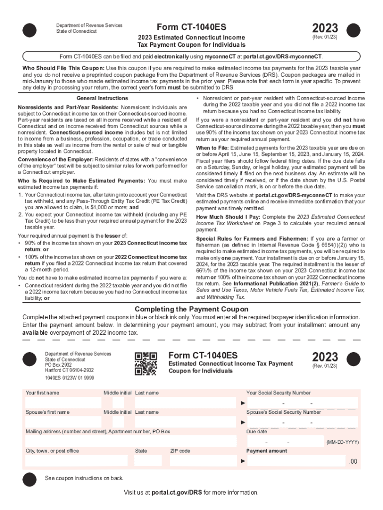  Form CT 1040ES Form CT 1040ES 2022