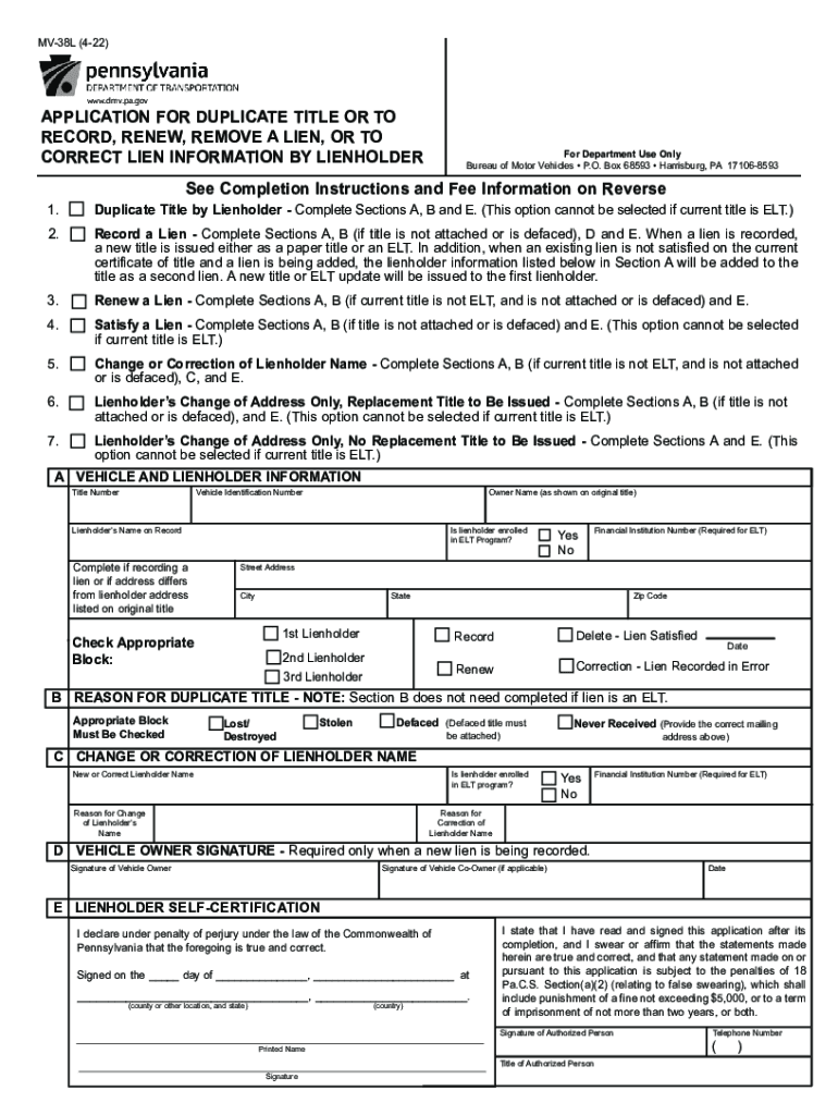 Mv 38l Form