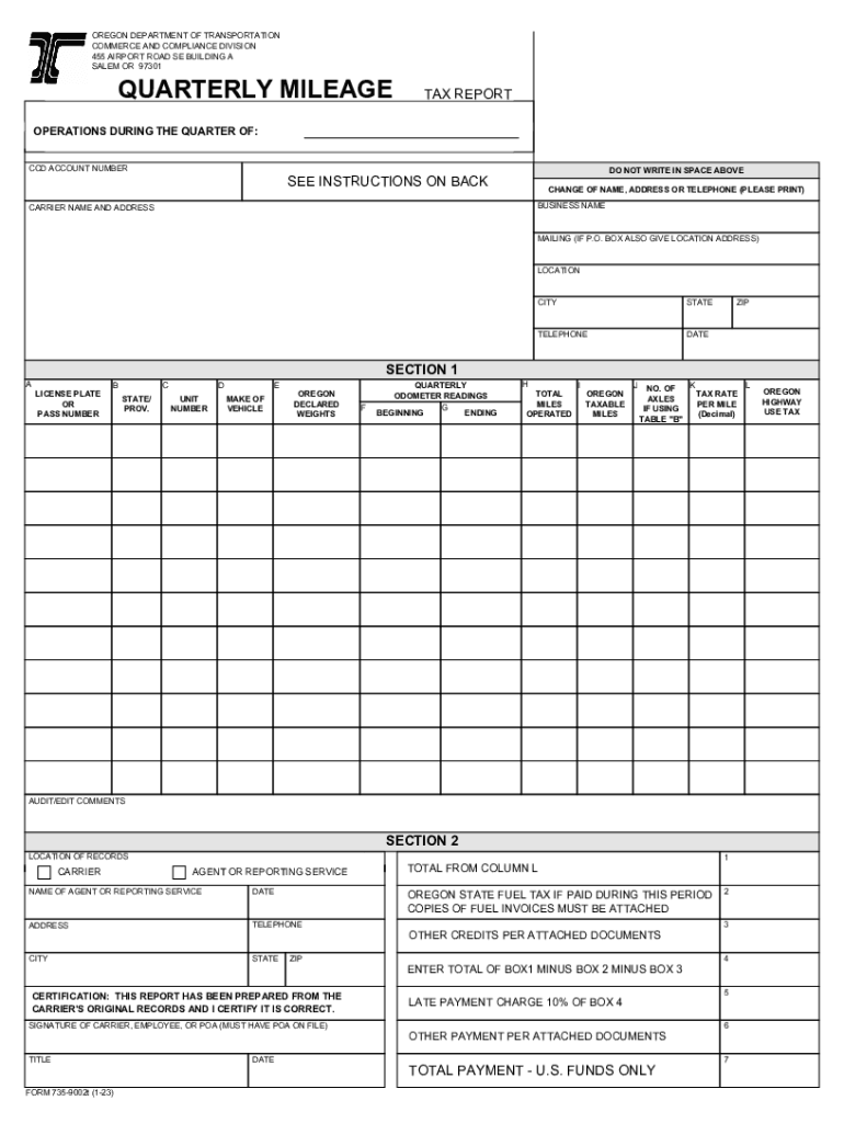  Quarterly Weight Mile Tax Reporting Commerce and 2023-2024