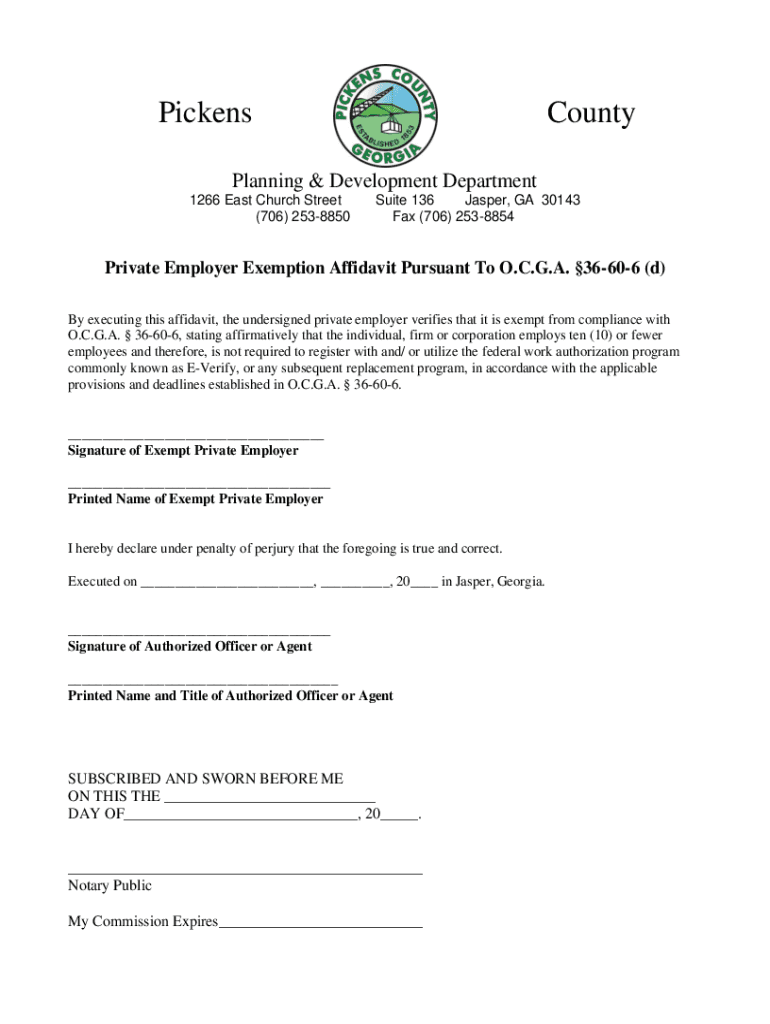 Planning Documents &amp;amp; Forms Pickens County
