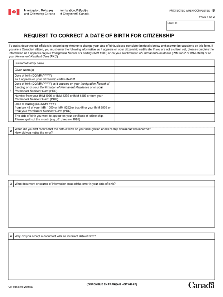  Cit 0464 Form 2018-2024