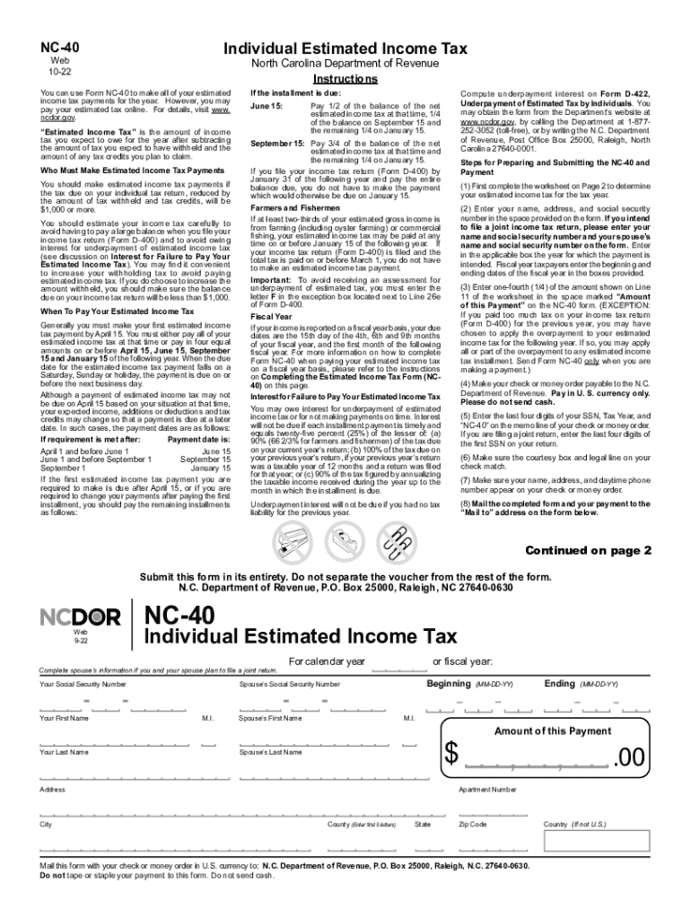  North Carolina Nc 40 2023-2024