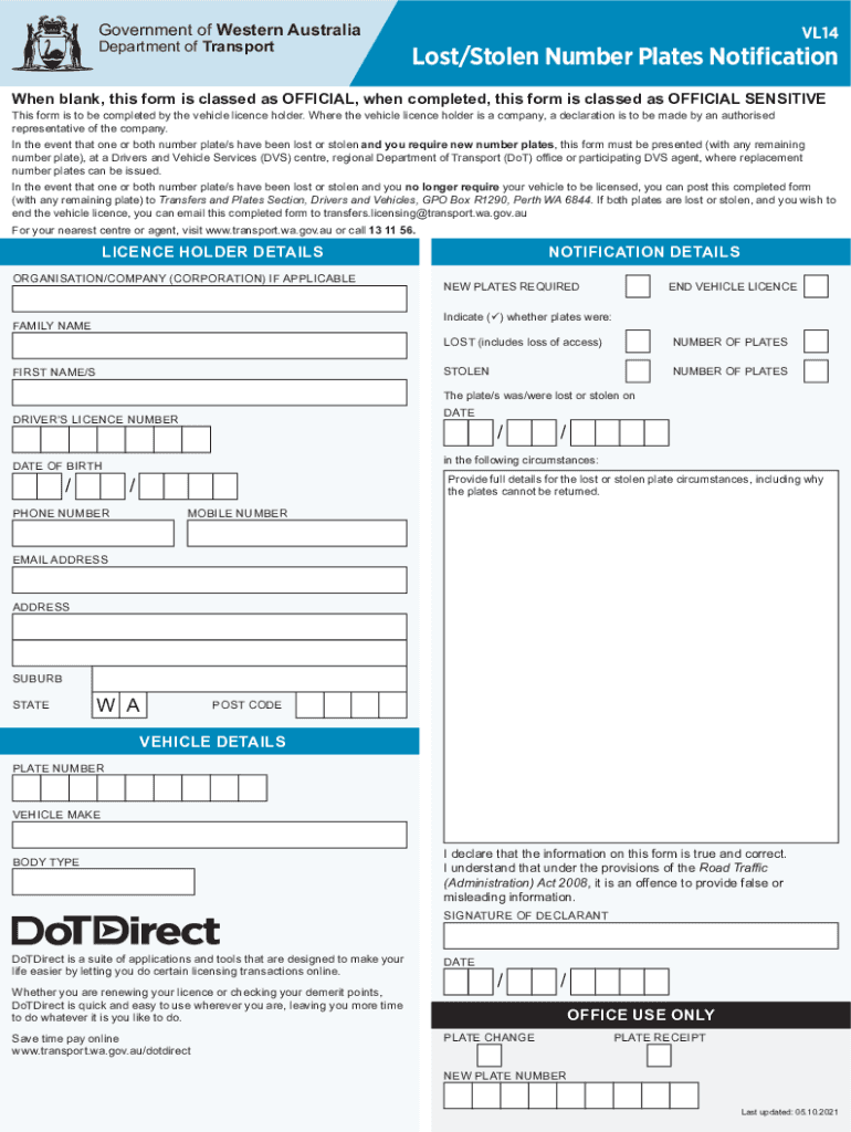  Vl14 Form 2021-2024