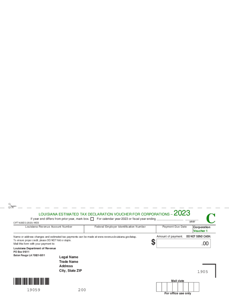 CIFT 620ES WEB Louisiana Department of Revenue  Form