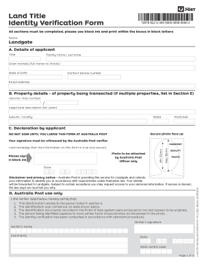 Land Title Form