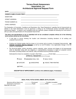 Hoa Acc Application  Form