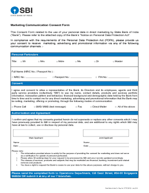 GDPR Form Sbi