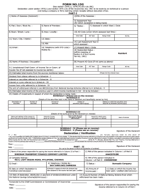 Shriram Transport Finance 15g Form Online Submission