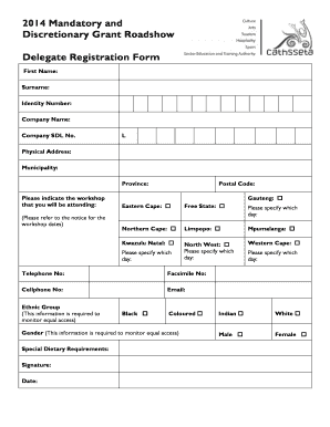 Cathsseta Registration  Form