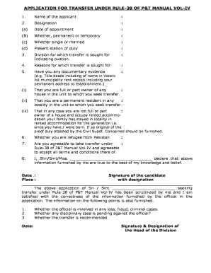 Rule 38 Form PDF