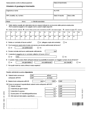 Foglio Guadagno Intermedio  Form