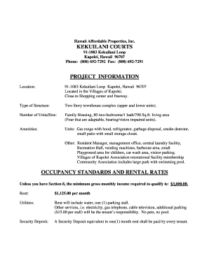 Kekuilani Courts  Form