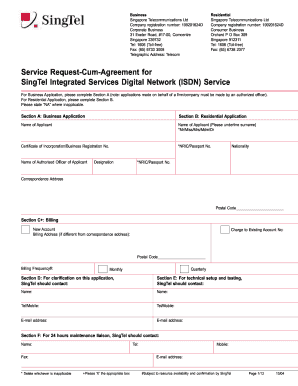 1606 Singtel  Form