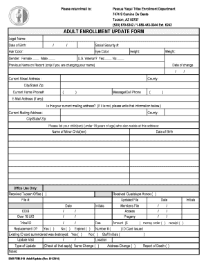  Pascua Yaqui Enrollment 2014-2024