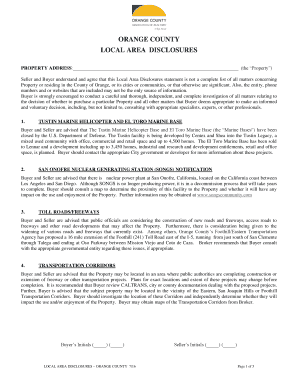  Orange County Local Area Disclosures 2016