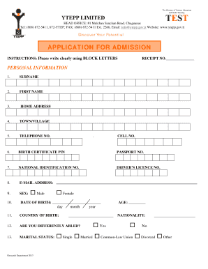 Ytepp Online Application Form