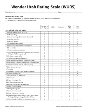 Utah Wurs  Form