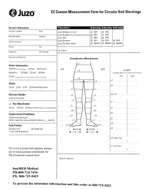 Juzo Measurement Forms