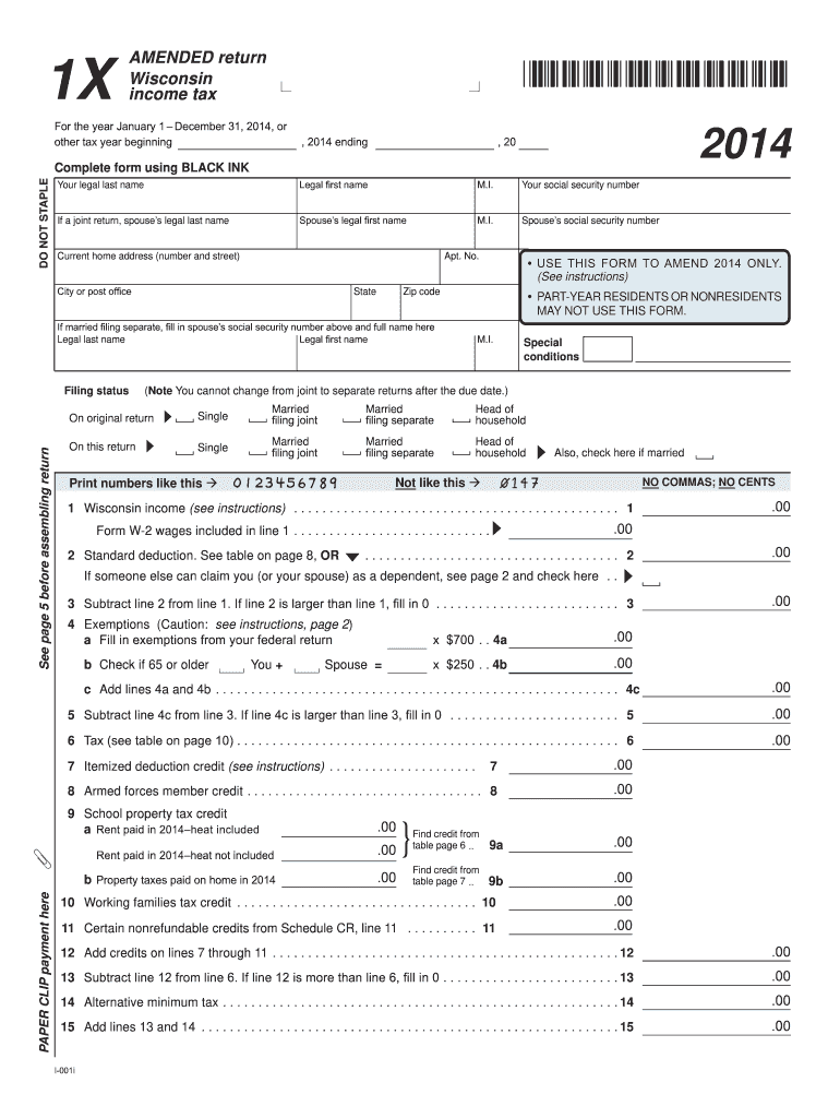 Wi Form Amended