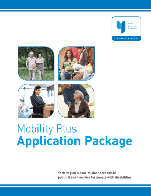 Mobility Plus Application York Region  Form