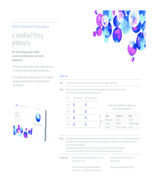 Biofinity Multifocal Fitting Guide  Form