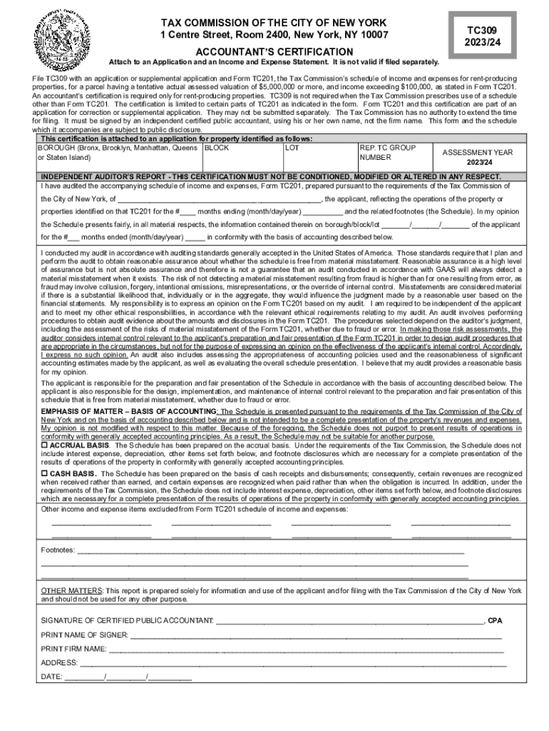  Accountant&#039;s Certification Attach to TC201 2023-2024