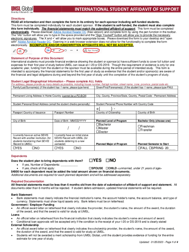 Form I 864 Affidavit of Support VisaNation