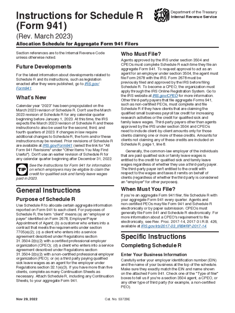  IRS Releases Drafts of Form 941 and Schedule R 2021