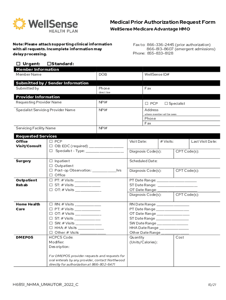 BMCHP Medical Prior Auth Form Rev 3 24 11 DOC