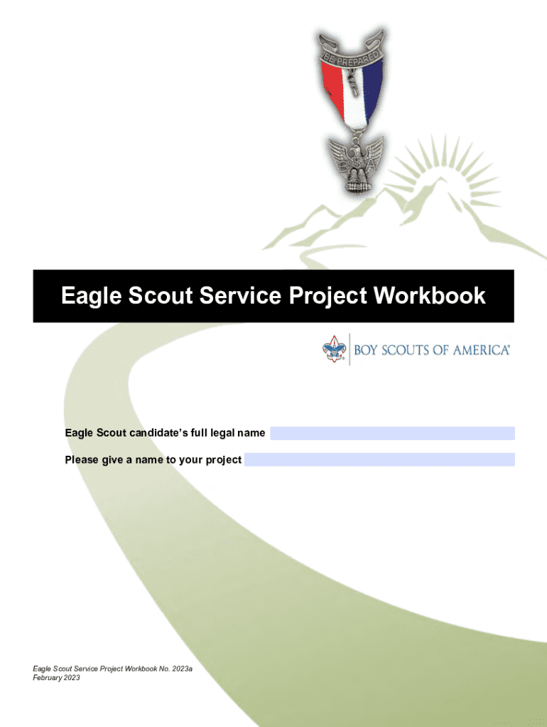  Boy Scouts of America Eagle Scout Service Project Workbook 2023-2024