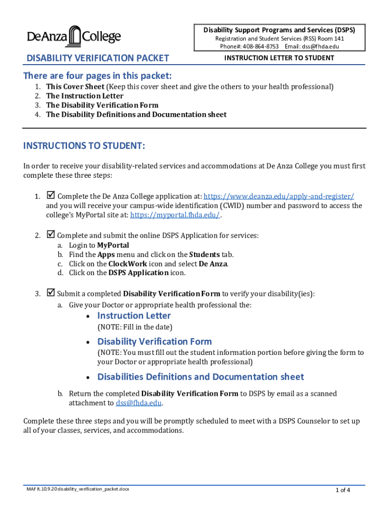 Services for Students with DisabilitiesCalifornia State  Form