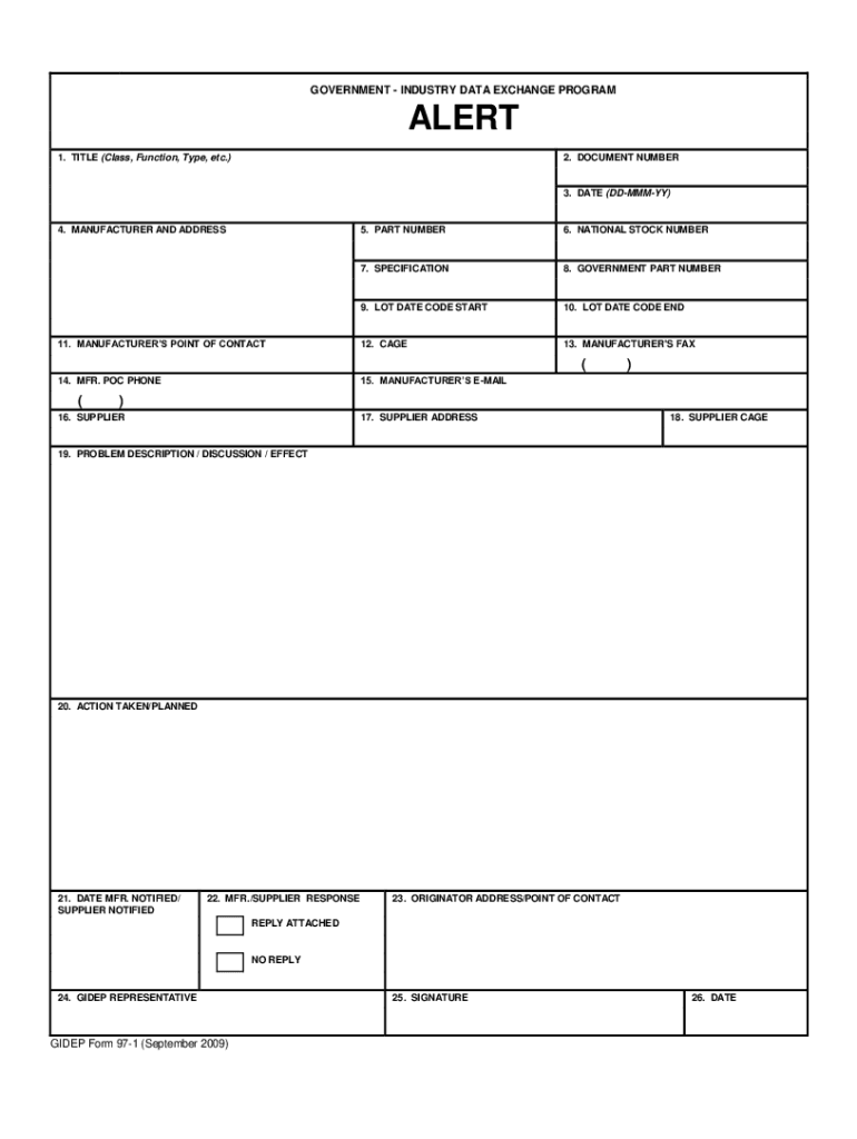 Benefit Value to the Air Force of the GIDEP DTIC  Form