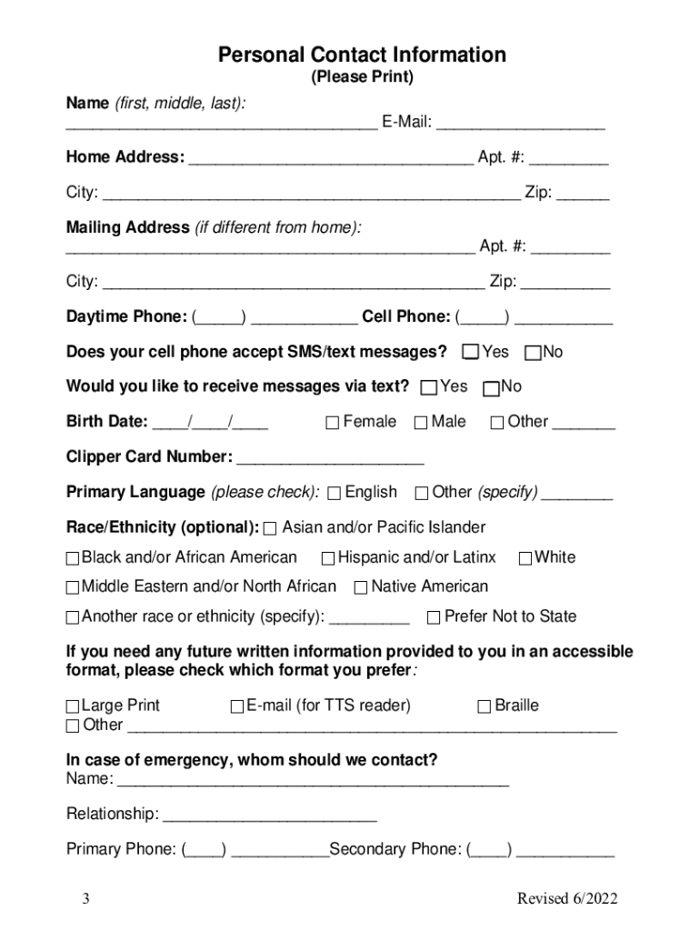  Application for ADA Paratransit Service Access Alameda 2022-2024