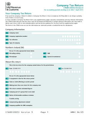 Ct600 Form - Fill Out and Sign Printable PDF Template | signNow