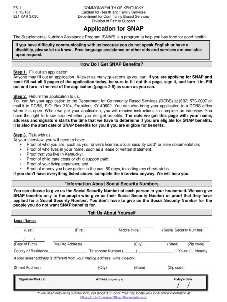 Application Process, 921 Ky Admin Regs 3030  Form