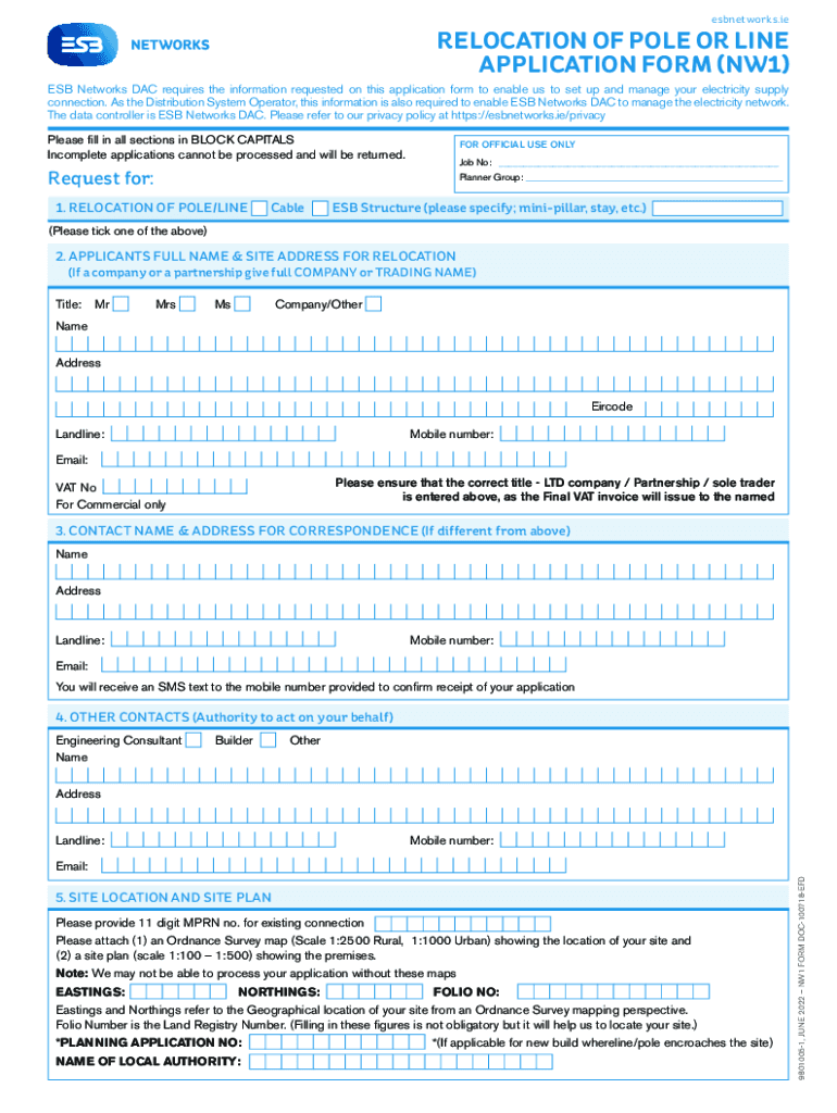  Esb Nw1 Form Fill Out &amp;amp; Sign Online 2022-2024