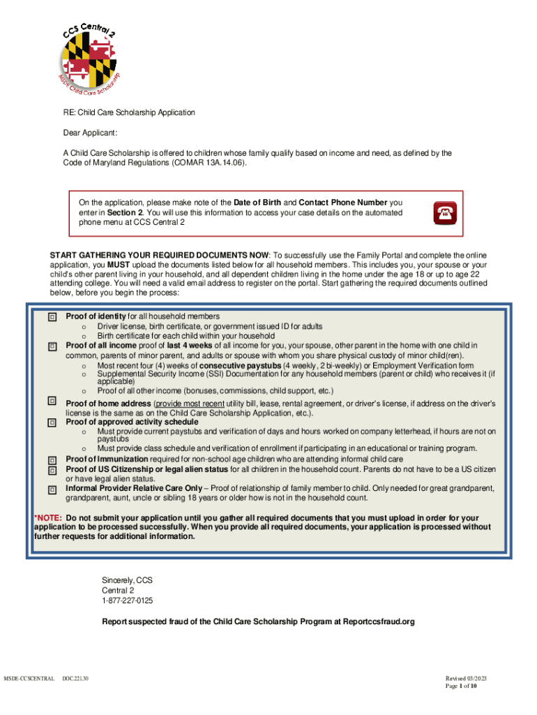 ApplicationRedetermination for Chlid Care English Accessible PDF  Form