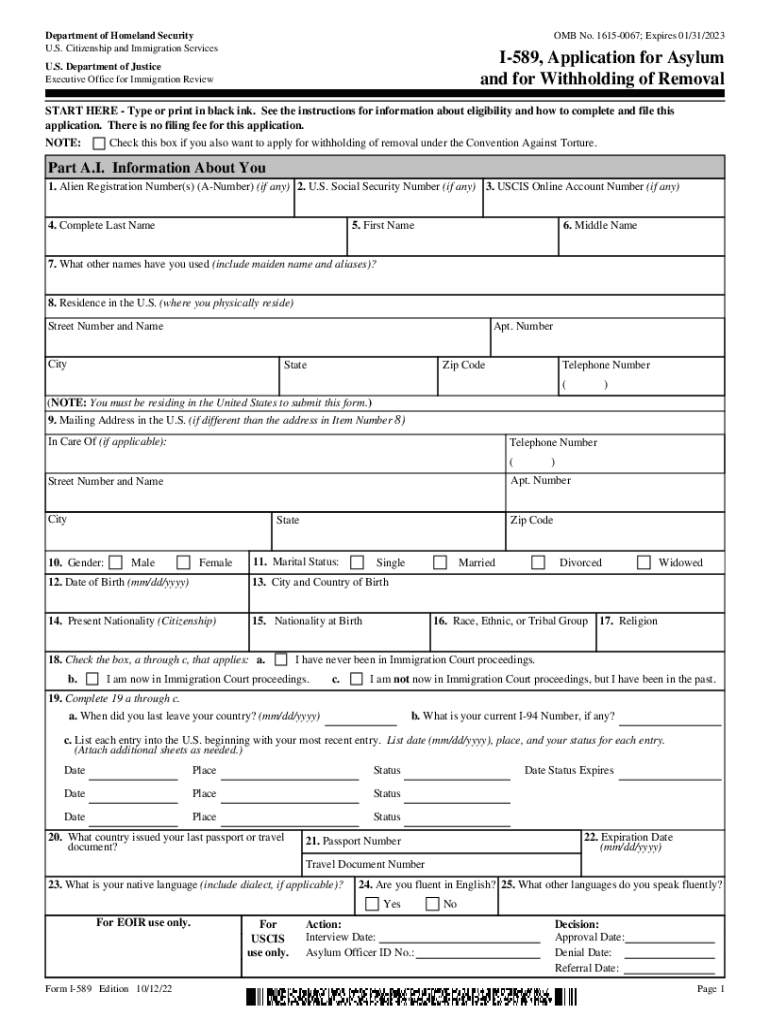 Form I 730, Refugee Asylee Relative Petition