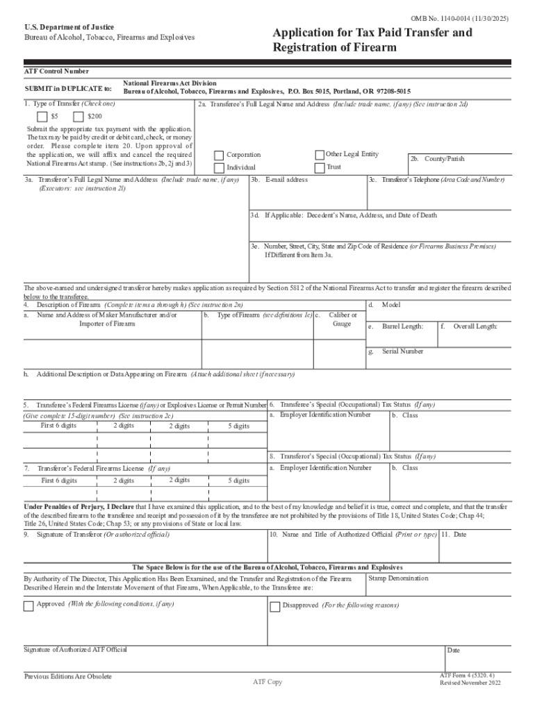  Application for Tax Paid Transfer and Registration of 2022-2024