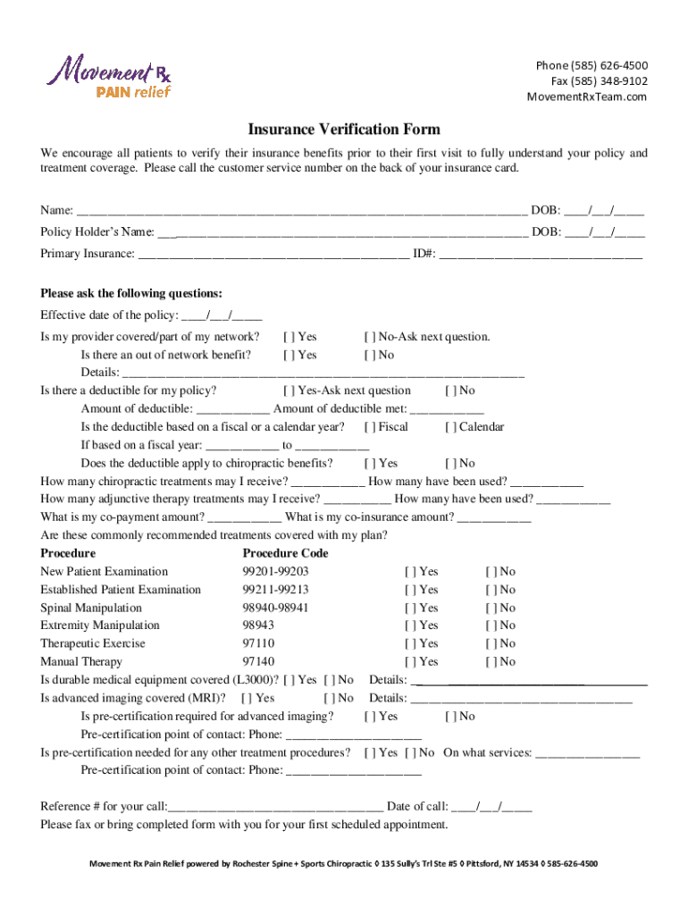 How to Verify Patient Insurance in Three Easy Steps  Form